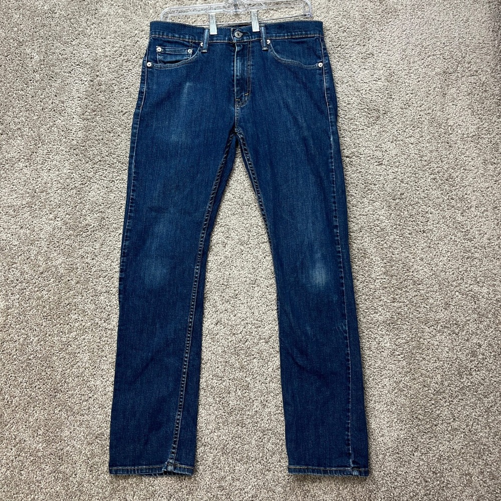 Levi's 511 Slim Fit Jeans Mens 31x32 Dark Wash Blue 5-Pocket Stretch Denim